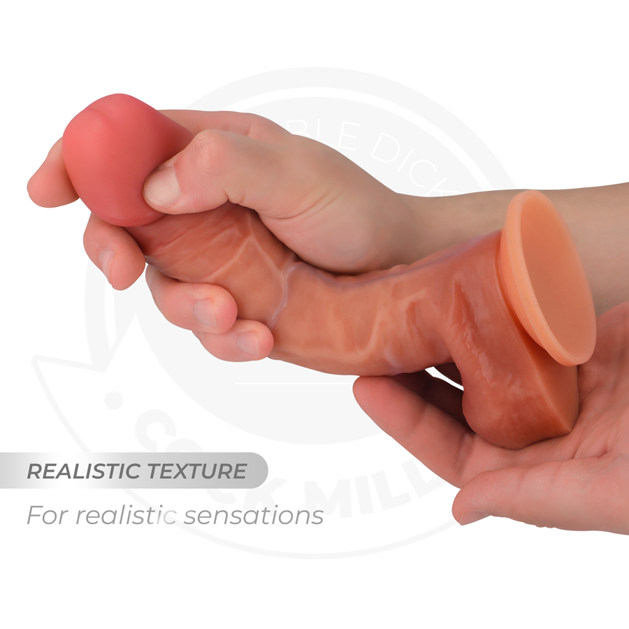 Realistinen Taipuisa Dildo 19 cm – Silikoni ja Vahva Imukuppi